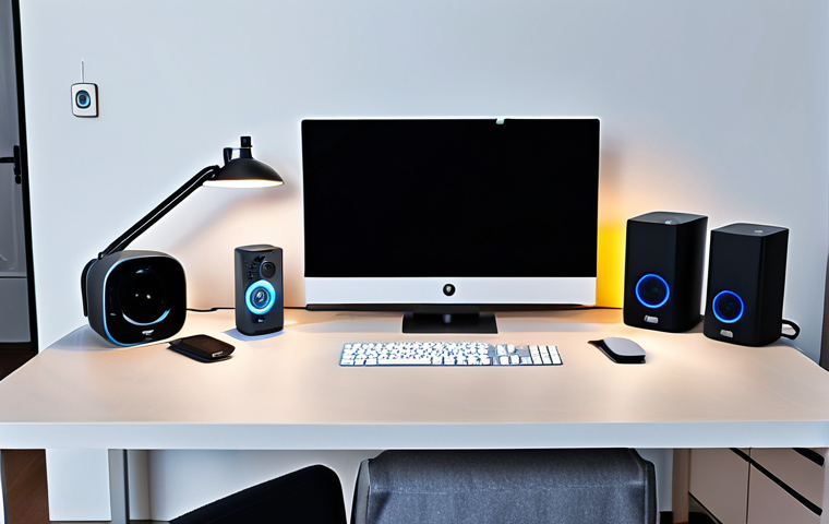 Modern Home Network Setup**

"A well-organized home office with a modern Wi-Fi router prominently displayed, surrounded by various IoT devices like smart lights, a security camera, and a smart speaker, all neatly arranged. The scene should depict a clean and efficient workspace, fully clothed, appropriate attire, safe for work, perfect anatomy, natural proportions, professional photography, high quality, modest."

**