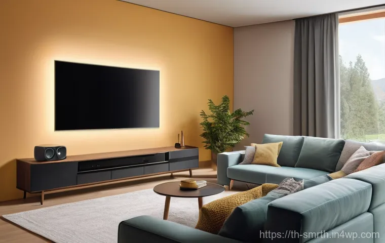 스마트홈 시스템의 사용자 경험 향상 팁 - **Prompt 1: Modern Living Room with Smart Home Integration**
"A cozy, modern living room bathed ...