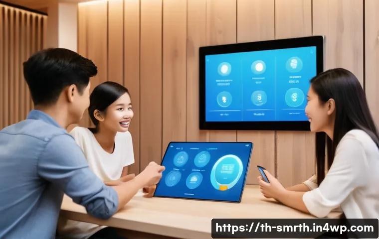 스마트홈 시스템의 설치 과정 문제점 - **Smart Home Planning and Seamless Integration in a Modern Thai Home:**
"A vibrant, eye-level sh...