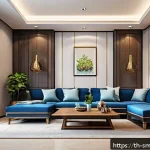 Home 21 스마트홈 시스템과 가정의 에너지 효율성 - A modern Thai home interior showcasing a smart home